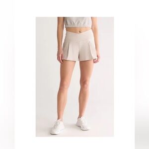 Yogalicious Women's Lux Meredith Shorts, Crystal Gray, Size XL